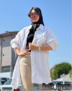 شومیز کتان مدل ملورا