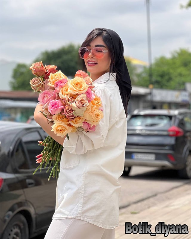شومیز لینن مدل هانیس