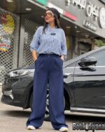 شلوار بگ کرپ باربی